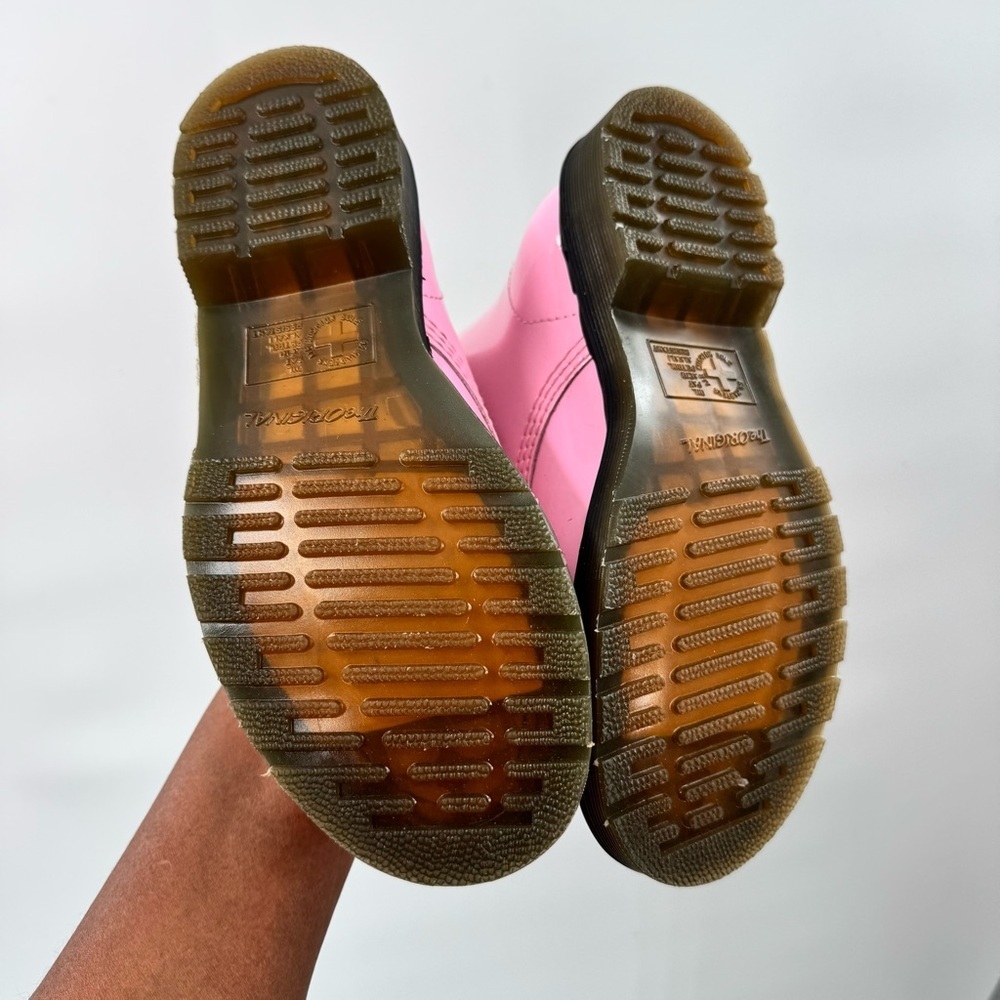 Dr. Martens pink Patent Leather Lace-Up Shoes women’s size 5 - Picture 4 of 15